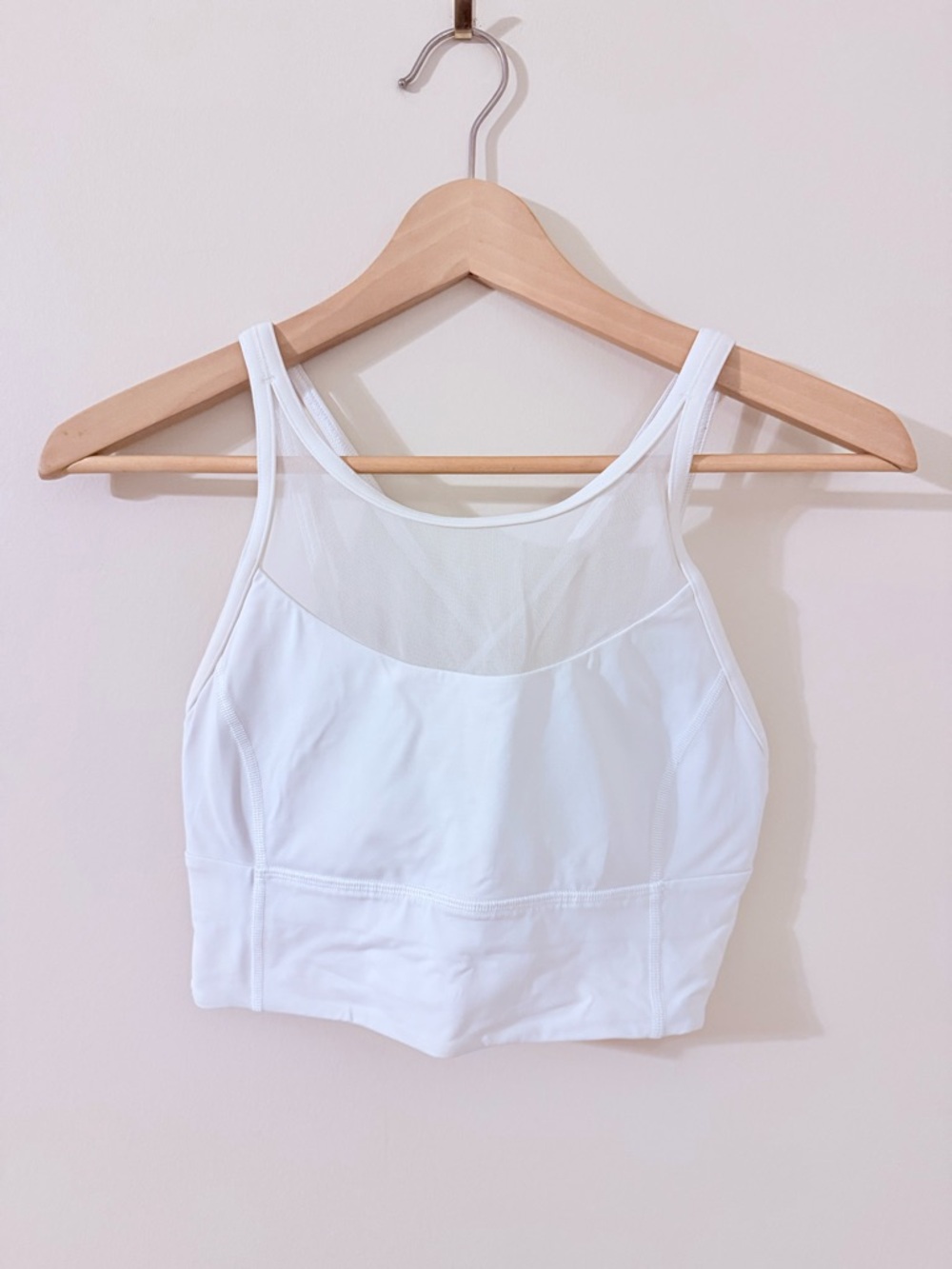 LULULEMON • White Mesh Active Top - Women Workout